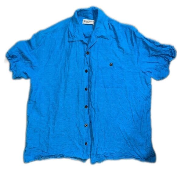 Not Worn Vacation Shirt, Silk Blend - Picture 1 of 2